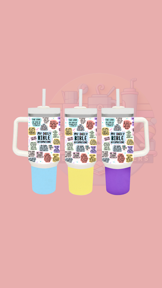 40oz "Daily Bible Affirmation" Tumbler