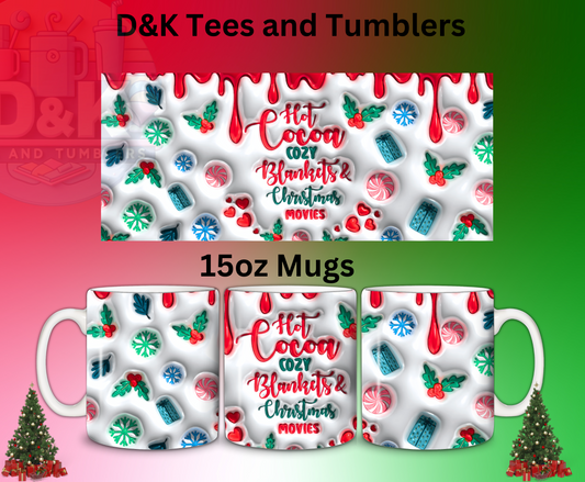 "Celebrate the Season: 15oz 3D Christmas Mug"