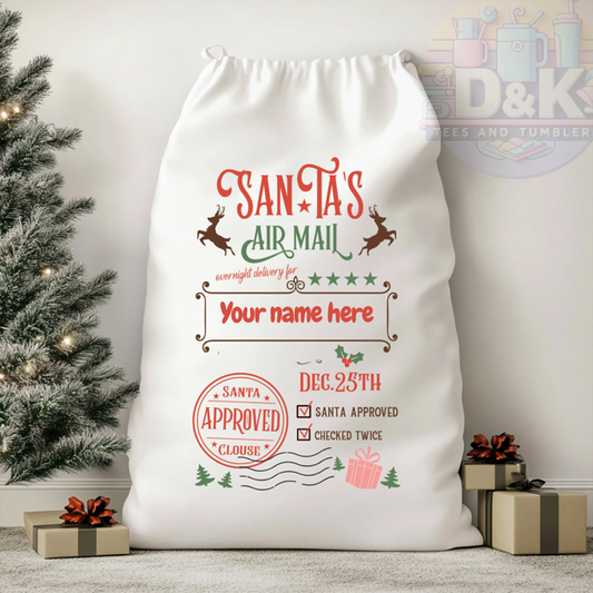 "Personalized Large Santa Sack" Santa